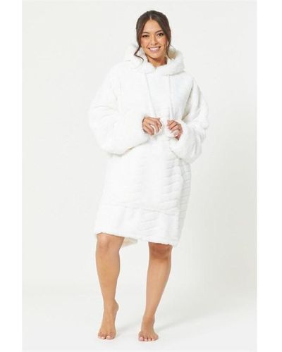 Be You Luxury Faux Fur snuggle Hoodie - White