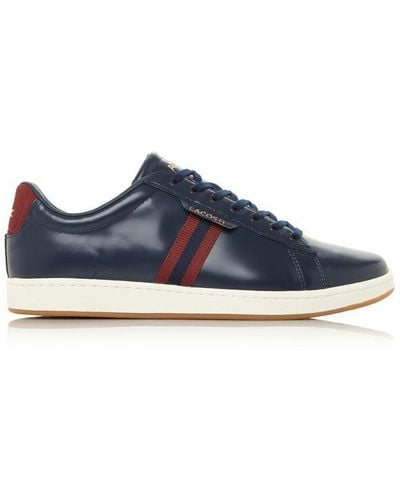 Lacoste Carnaby Evo 419 Stripe Detail Trainers - Blue