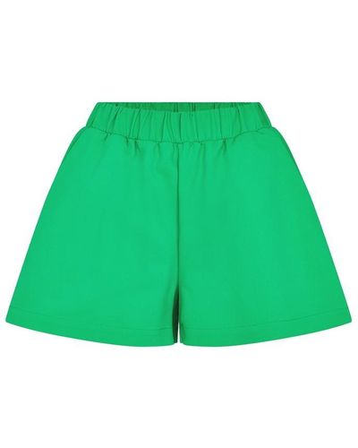 GOOD AMERICAN Weekend High-rise Shorts - Green