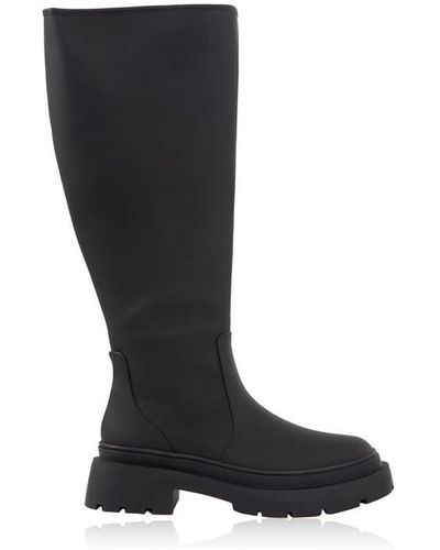 Kangol Knee High Boots Ladies - Black