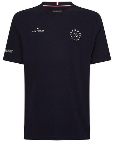 Tommy Sport Graphic S/s Tee - Blue