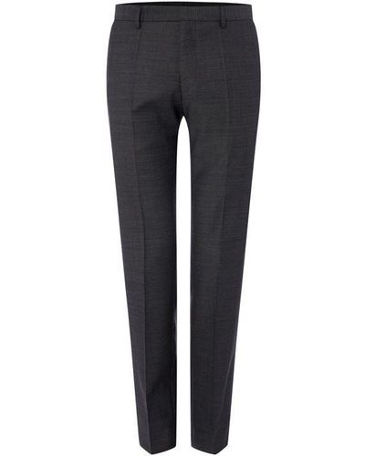 BOSS Genius Slim Cross Structure Two-piece Trousers - Grey