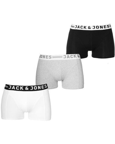 Jack & Jones Sense 3 Pack Trunks - White