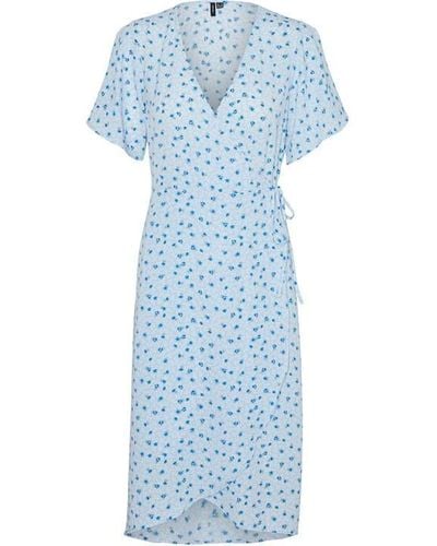 Vero Moda Vm Saki Dress Ld43 - Blue