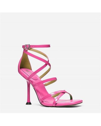 MICHAEL Michael Kors Imani Patent Leather Sandals - Pink