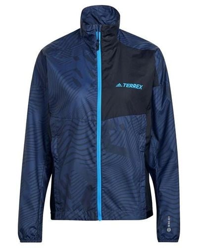 adidas Terrex Trail Running Windbreaker - Blue