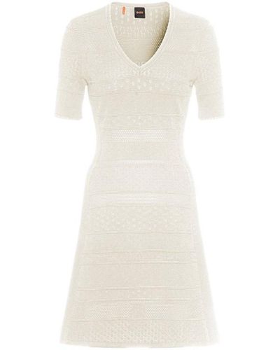 BOSS Fanube Dress - White