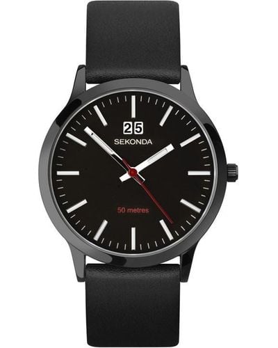 Sekonda 40mm Watch Round Case Dial - Black