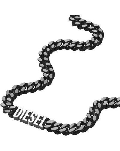 DIESEL Gents Steel Necklace - Black