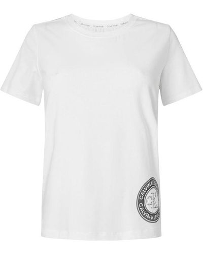 Calvin Klein Calvin Logo T Shirt - White