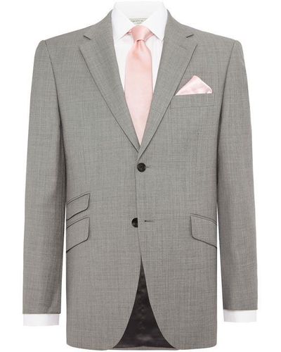 Howick Dickson Sb2 Notch Lapel Suit Jacket - Grey