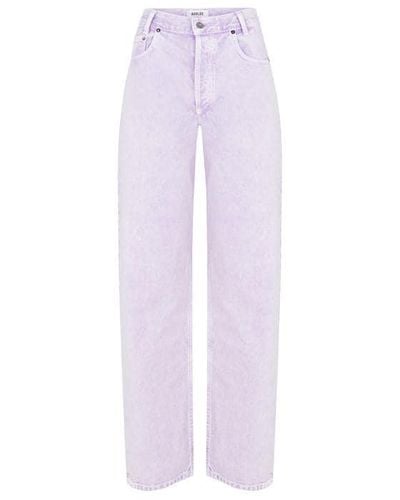 Agolde Tapered Baggy Jeans - Purple