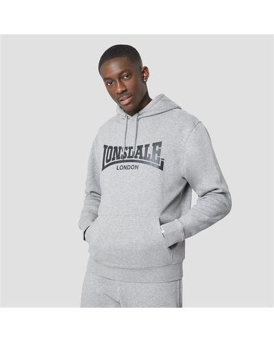 Lonsdale London Essentials Logo Hoodie - Grey