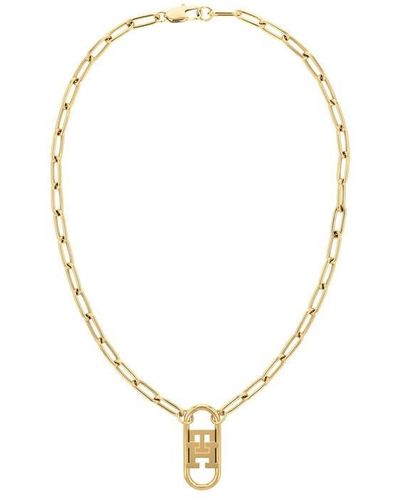 Tommy Hilfiger Monogram Necklace - Metallic