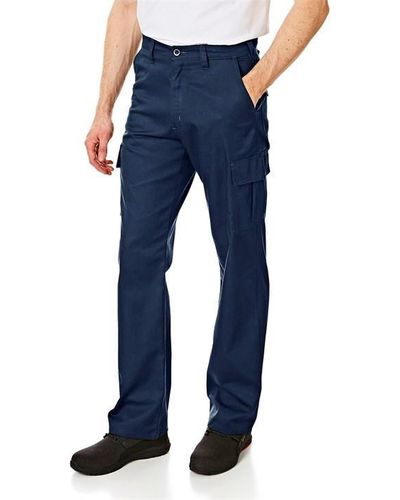 Lee Cooper Workwear Cargo Trousers - Blue
