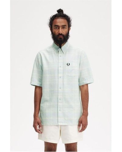 Fred Perry Fred Tartan Ss Sn42 - White