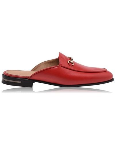 Reiss Lewis Hardware Mules - Red