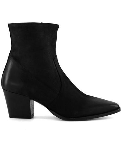Dune Pastern Ankle Boots - Black