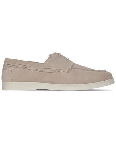 Fabric Suede Lace Up Sn99 - Grey