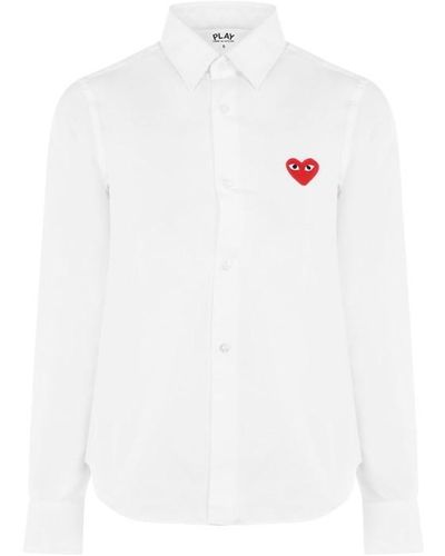 COMME DES GARÇONS PLAY Small Heart Shirt - White