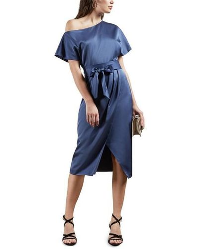 Ted Baker Willaa Off The Shoulder Wrap Dress - Blue