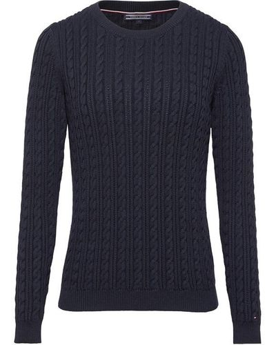 Tommy Hilfiger Pascalino Cable Jumper - Blue
