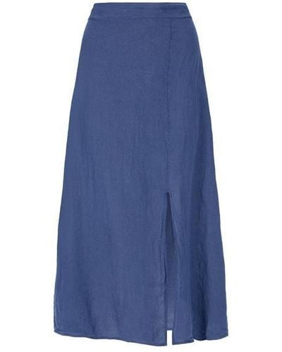 James Lakeland Maxi Linen Skirt - Blue