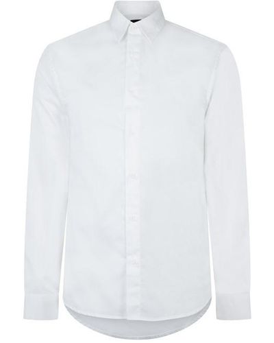Armani Exchange Collar Logo Shirt - White