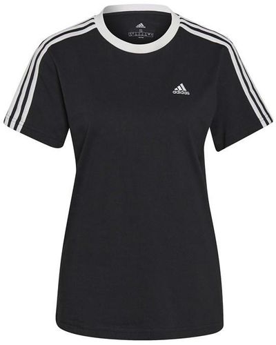 adidas 3 Stripe T-shirt - Black