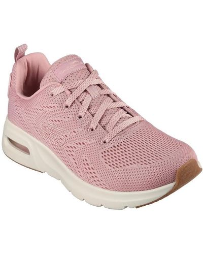 Skechers Engineered Mesh Lace-up W Air-cool Low-top Trainers - Pink