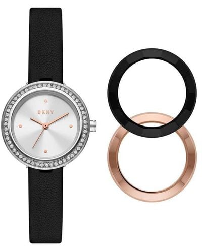 DKNY Stainless Steel Fashion Analogue Quartz Watch - Metallic