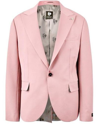 Twisted Tailor Buscott Slim Fit Suit Jacket - Pink