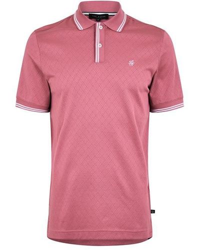 Ted Baker Dynam Polo Shirt - Pink