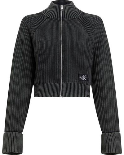 | Dress Black Calvin Sweater Lyst UK Klein Sweater Washed Dresses Beige in Monologo