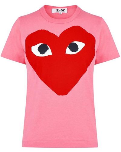 COMME DES GARÇONS PLAY Big Heart T- Shirt - Pink