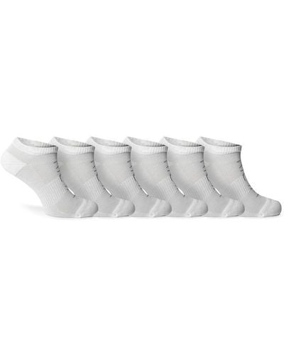 Calvin Klein 6 Pack Trainer Socks Ladies - Grey
