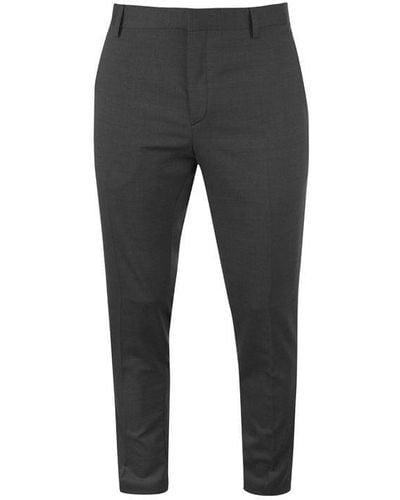 Calvin Klein Calvin Tailored Wool Suit Trousers - Grey