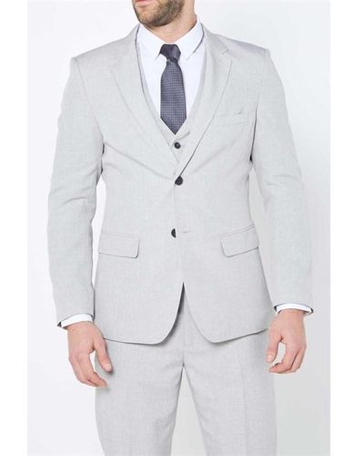 Studio Textured Regular Fit Suit Jacket - Grey