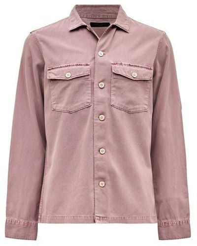 AllSaints Spotter Long Sleeve Shirt - Pink