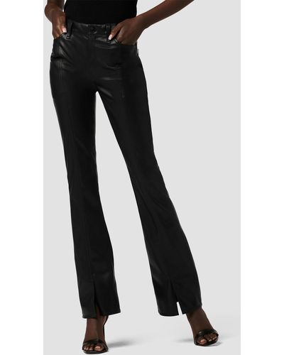 Hudson Jeans Barbara High-rise Bootcut Jean W/ Slit Hem - Black