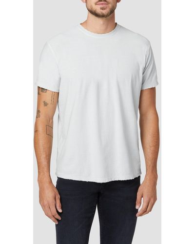 Hudson Jeans Anderson Reversed Elongated Tee - Grey