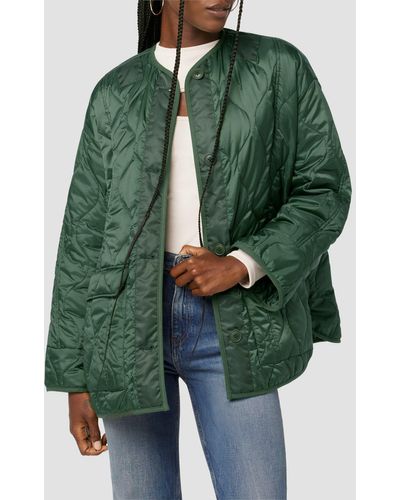 Hudson Jeans Oversized Quilted Jacket - Green