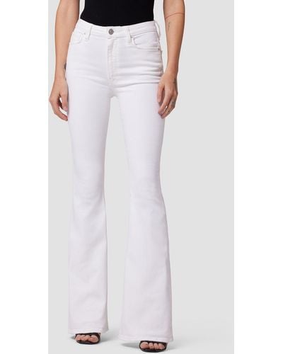 Hudson Jeans Holly High-rise Flare Jean - White