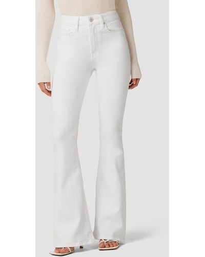 Hudson Jeans Holly High-rise Flare Petite Jean - White
