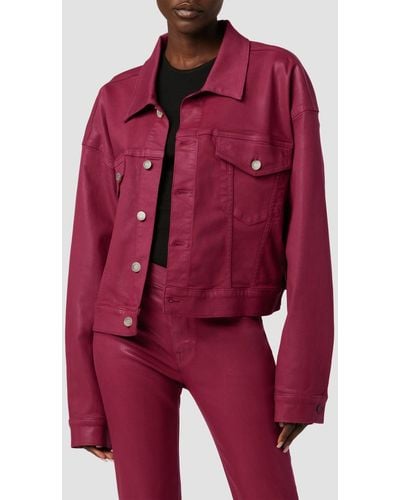 Hudson Jeans Brea Swing Trucker Jacket - Red