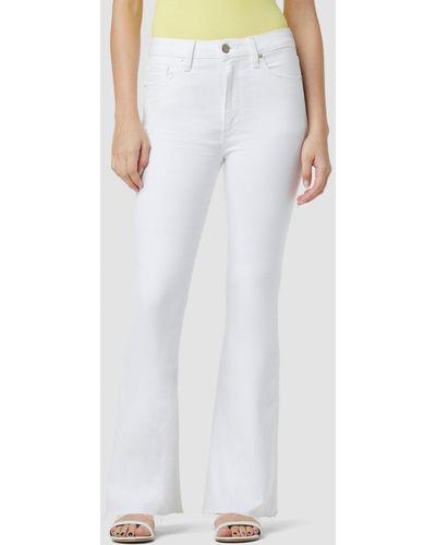 Hudson Jeans Holly High-rise Flare Barefoot Jean - White