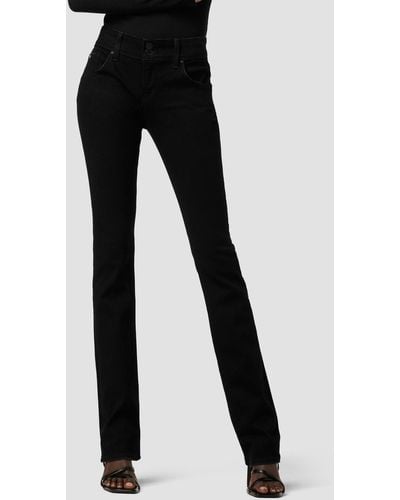 Hudson Jeans Beth Mid-rise Baby Bootcut Jean - Black