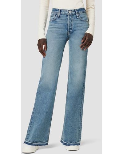 Hudson Jeans Rosie High-rise Wide Leg Jean - Blue