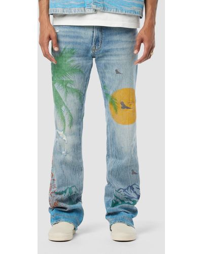 Hudson Jeans Walker Kick Flare Jean - Blue