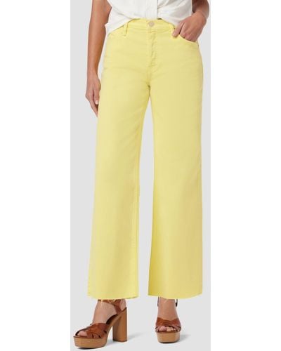 Hudson Jeans Rosie High-rise Wide Leg Ankle Jean - Yellow
